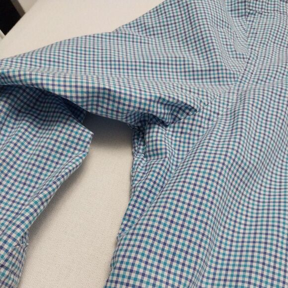 Ralph Lauren Button Down Shirt Long Sleeve Blue Check Men's XXL - Picture 14 of 16